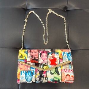 Multi Colored Crossbody Bags with Vibrant Magazine Cover Photos